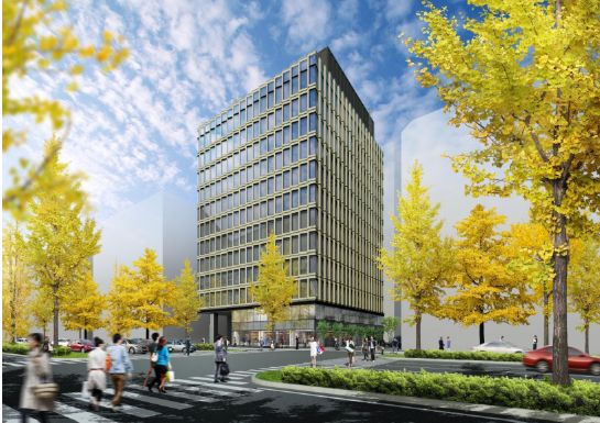 「(仮称)淀屋橋東京海上日動ビル建替工事」完成イメージ