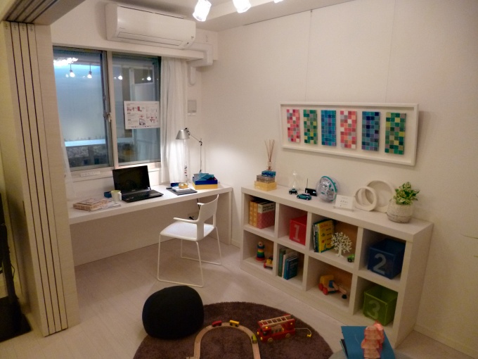 モデルルームベーシックプラン。間仕切りによって部屋の空間を気軽に変更できる