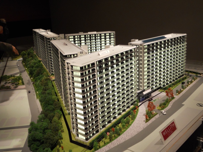 マンションパビリオンに展示しているジオラマ