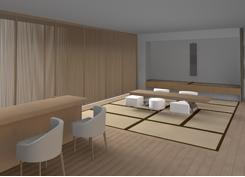 出展する「現代の数奇屋」の空間イメージ