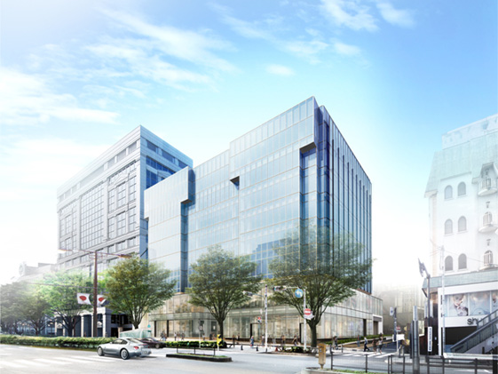 「oak omotesando(オーク表参道)」完成予想図