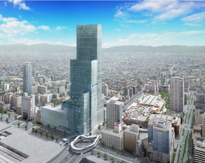 建て替えられる「近鉄阿倍野橋ターミナルビル」の外観イメージ