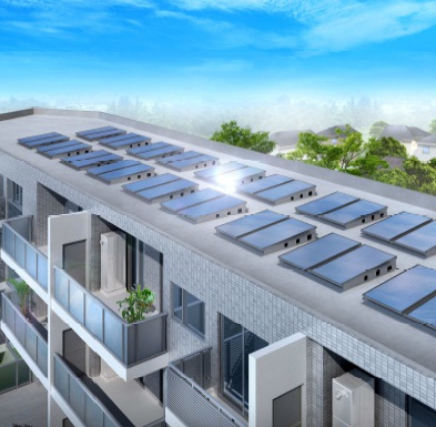「SOLAMO」(戸別パネル屋上設置型)のイメージ