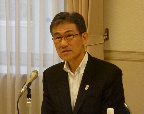 「ツーバイフォー住宅の普及拡大に努めていきたい」と話す(一社)日本ツーバイフォー建築協会新会長に就任した市川俊英氏