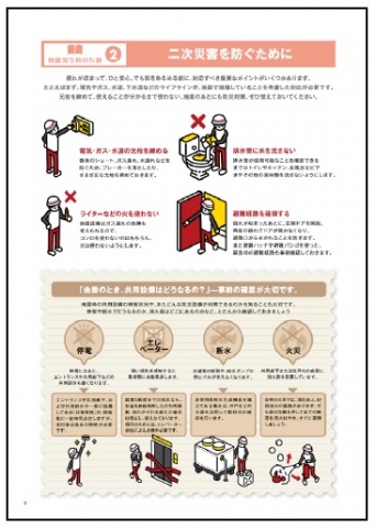 防災マニュアル「家族防災」の一部内容