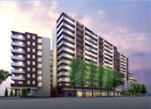 「クレヴィア豊田多摩平の森RESIDENCE」外観完成予想図