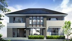「さいたま新都心カタクラ住宅展示場」のモデルハウス(完成予想図)