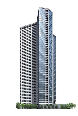 「KACHIDOKI THE TOWER」の完成予想図