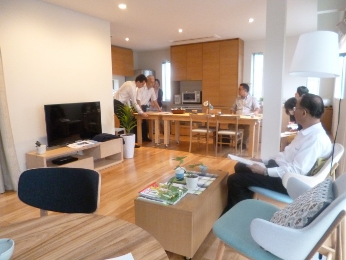 2階のLDKには、家族が一緒にいられる居場所を多数設けている