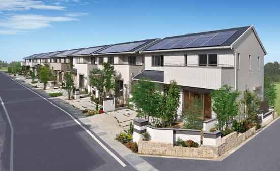 87戸の住宅に合計540kWの太陽光発電パネルを搭載する