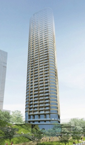 43階建て、高さ170mのタワーが誕生する