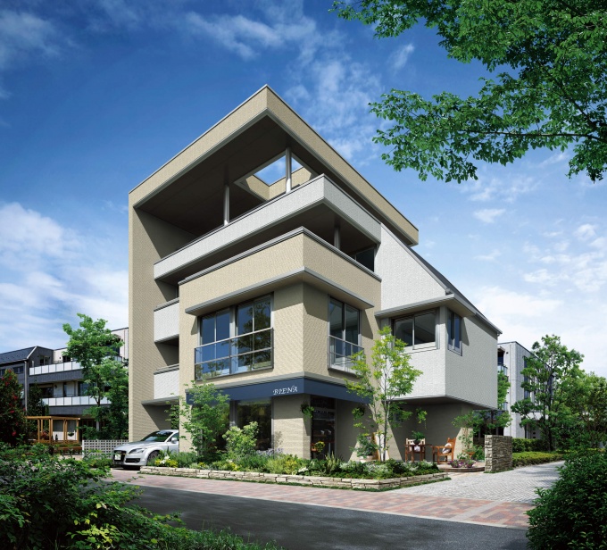 「BEREO PLUS」外観イメージ。全国で4階建て住宅市場を開拓する