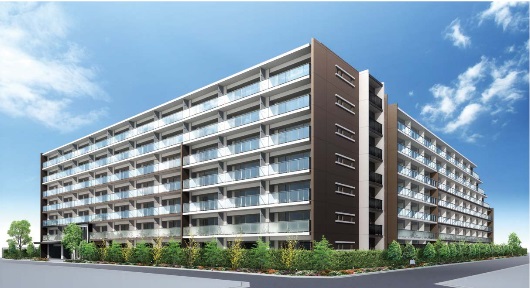 「(仮称)カワサキミライク-川崎未来区-」外観パース