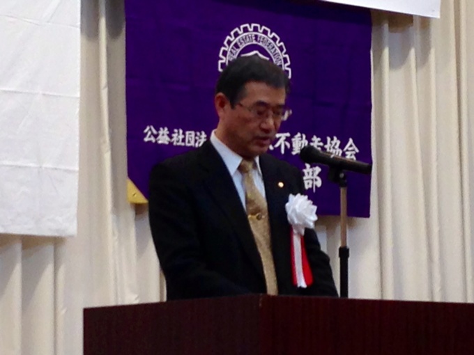 40周年を迎えられたことへの感謝の意を述べた倉田康也本部長
