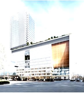 「駅前棟」西口駅前広場側外観イメージ