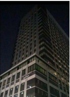 停電直後の「京橋トラストタワー」の外観