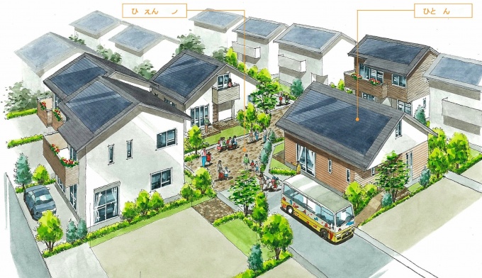 「子育て共助のまち普及モデル事業」イメージパース