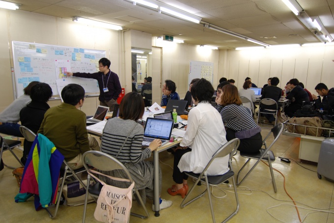 ユニットごとのミーティングの様子