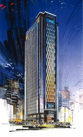 「アパホテル<新宿 歌舞伎町タワー>完成予想図