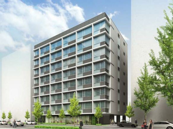 「フロントプレイス南新宿」完成予想図。優れた環境性能が評価された