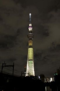 2年間に実施したライティング18種類を点灯。画像は「明花」