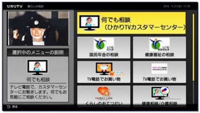 「何でも相談」画面