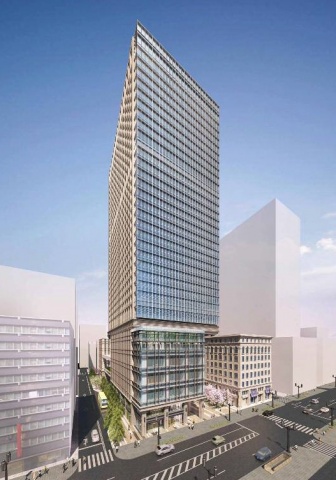 「京橋二丁目西地区市街地再開発事業」外観完成イメージ