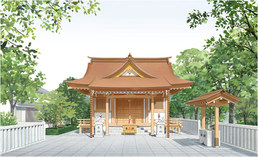 「福徳神社」外観パース
