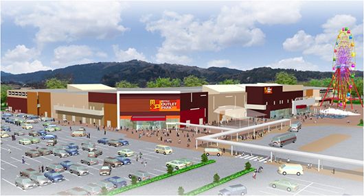 「(仮称)三井アウトレットパーク 北陸小矢部」外観イメージ