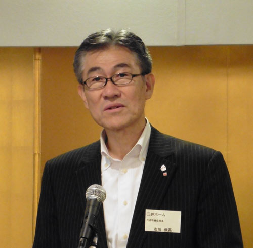 「強い三井ホームになるべく、できることを着実にやっていきたい」と話す市川社長
