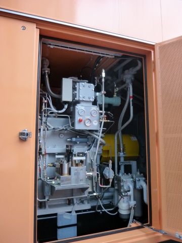 BCP対策強化として設置したガスタービン式発電機
