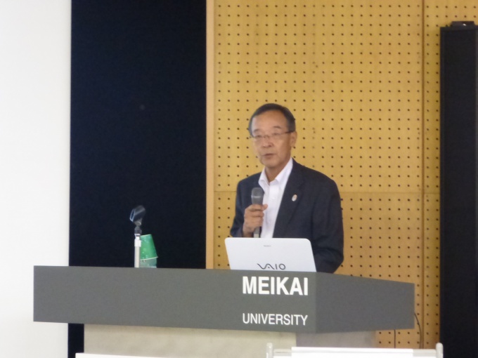 「東京オリンピックはゴールではなく、あくまでも通過点」であると述べる前東京都技監の藤井寛行氏