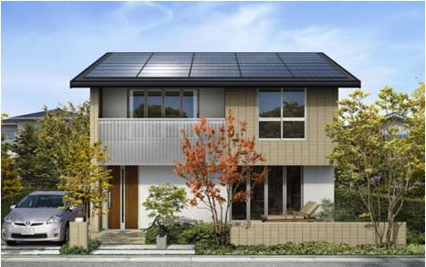 「太陽を活かす家-秋」外観イメージ