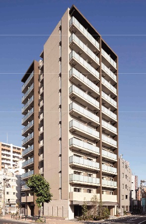 取得した共同住宅「プライムメゾン森下」外観