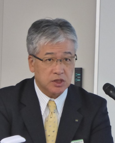 「リフォーム事業の売上が68%増と、大きく伸ばせる分野が見えてきた。今後は、人材育成・営業力強化に注力する」などと述べる松田社長