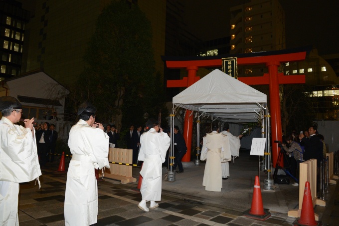 23日には遷座祭が執り行なわれた