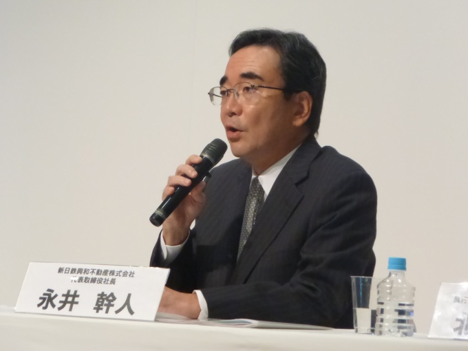 「2020年のオリンピックに向け、新たな国際都市の顔として都市軸をシフトさせたい」と述べる同社代表取締役社長の永井幹人氏