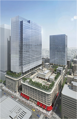 「日本橋二丁目地区第一種市街地再開発事業」計画イメージ
