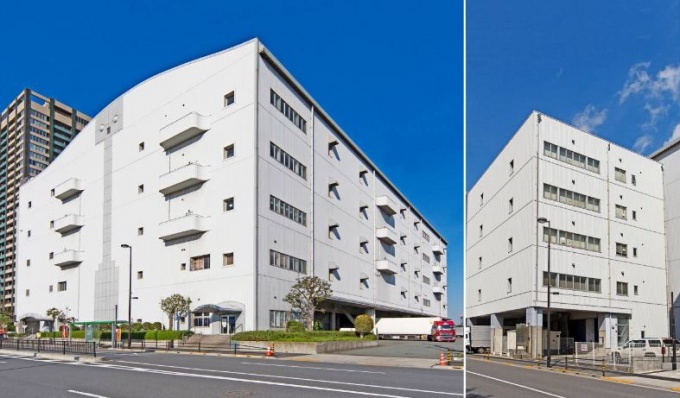 新規取得した「第1・第2MT有明センタービル」。写真左が第1ビルで右が第2ビル