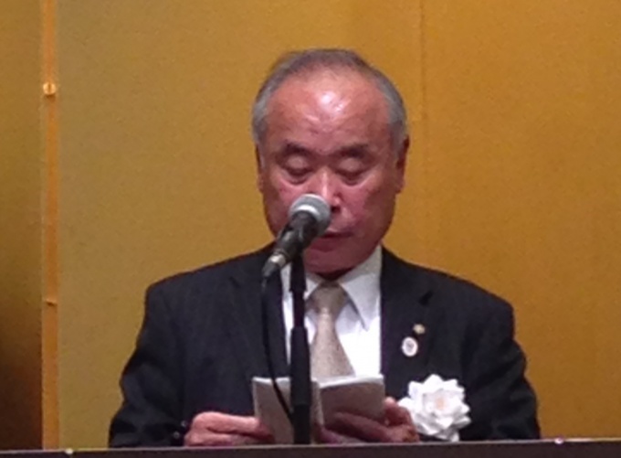 「地域に根差して活動し、地域のリーダーとして日常の業務を推進していく中で、社会貢献を果たしていきたい」などと抱負を述べる、全日群馬の植松本部長