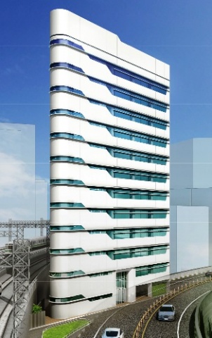 「(仮称)Rプロジェクト」外観イメージパース(建物南面)