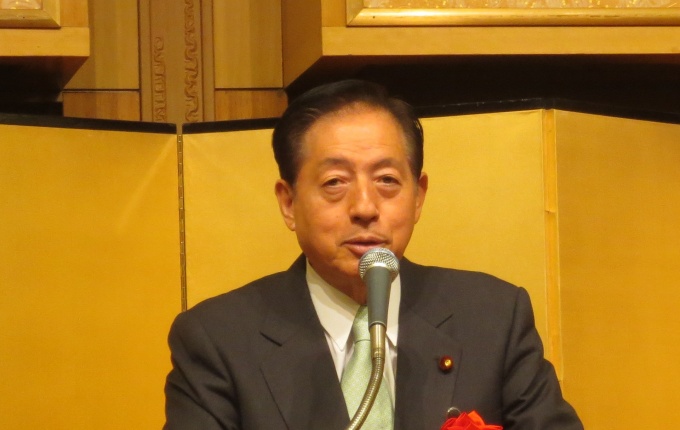 来賓代表として挨拶した太田国土交通大臣