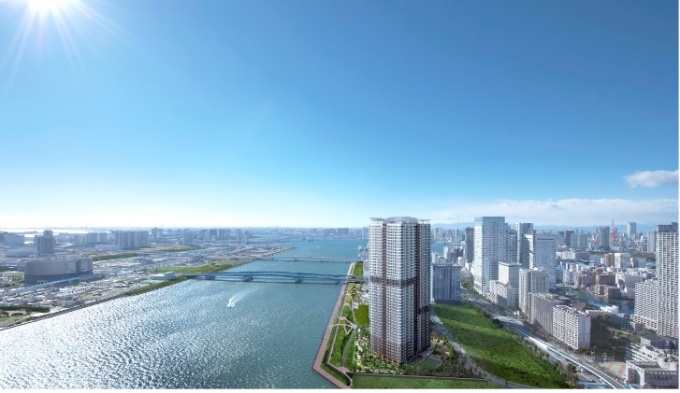 「パークタワー晴海」完成予想図