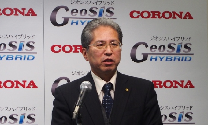 「地中熱を再生可能エネルギーのインフラにしていきたい」などと話す(株)コロナ常務取締役執行役員技術本部長・鶴巻 悟氏