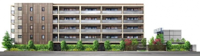 「クレヴィア武蔵中原レジデンスコート」外観完成予想図