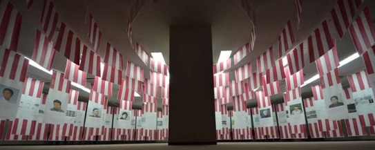 「キルコス国際建築設計コンペティション2013」の展覧会の様子