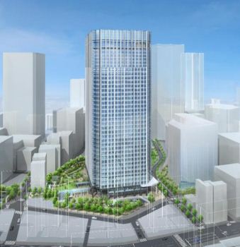 「虎ノ門トラストシティ ワールドゲート」の完成予想図