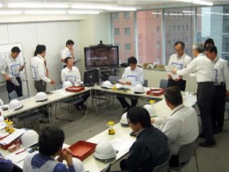 災害対策本部の様子