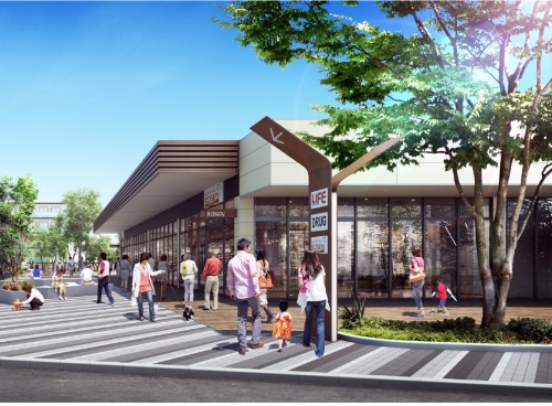 「南万騎が原」駅前の完成イメージ