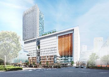 「(仮称)横浜駅西口駅ビル計画」完成予想図